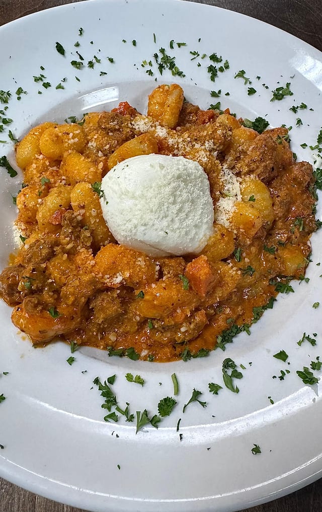 Gnocchi Bolognese.